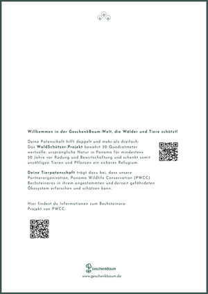 AraWald Zertifikat Rückseite