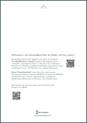 FroschWald Zertifikat Rückseite
