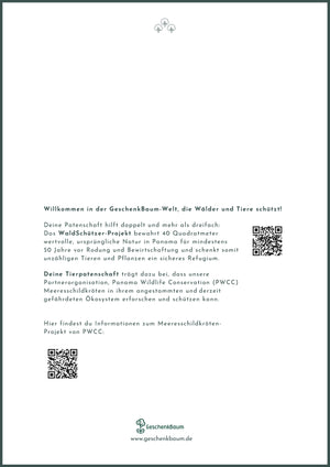 SchildkrötenWald Zertifikat Rückseite