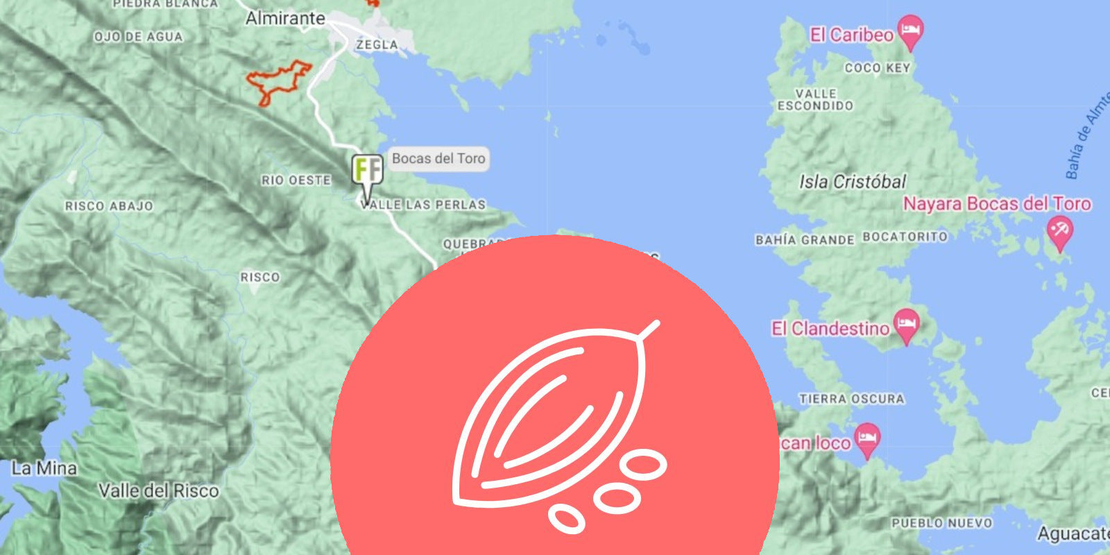 Transparenz: Standort Googlemaps von unserer Fincas mit SchokoBäumen in Peru